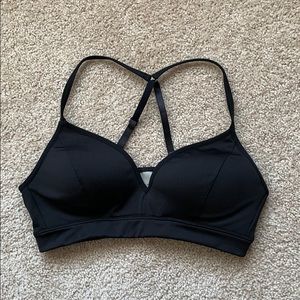 Athleta black bikini top sz med